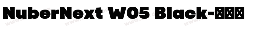 NuberNext W05 Black字体转换